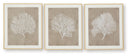 Hendridge - Wall Art Set (Set of 3) - Taupe / White