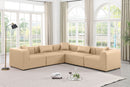 Cube - 5 Piece Modular Corner Sectional - Tan