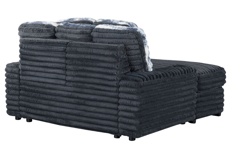 U8291 - Lounger Sofa With USB - Gray