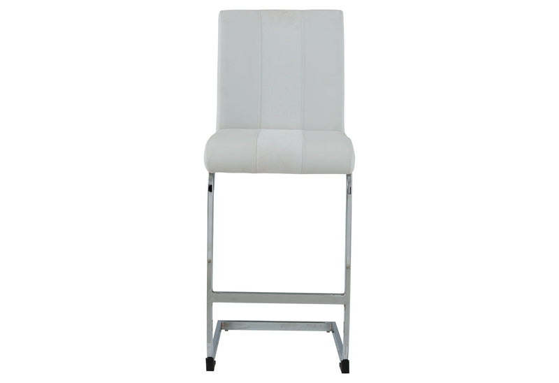 D208 Bar Table And Two D915 Bar Stools - White