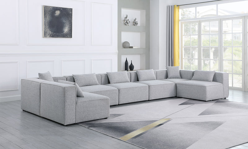 Cube - Modular Sectional 7 Piece - Gray