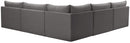 Jacob - Modular Corner Armless Sectional 5 Piece