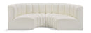 Arc - Faux Leather 4 Piece U-Shaped Modular Sofa