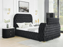 Natalia - Upholstered Bed With Decking Board Set
