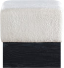 Havre - Ottoman / Stool With Black Base