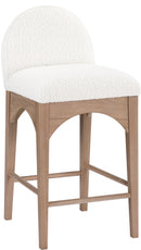 Waldorf - Boucle Stool With Natural Legs