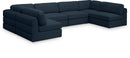 Beckham - 6 Piece Modular U-Shaped Armless Sectional