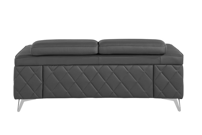 1140 - Top Grain Italian Leather Loveseat