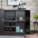 Hazen - 35" Wine Cabinet - Espresso