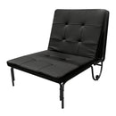 Senon - Adjustable Chair (Futon) - Silver & Black
