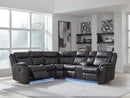 Sultan Meadow - 2-Piece Reclining Sectional - Carbon