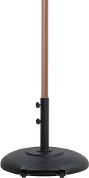 Amalfi - Patio Umbrella - Black Base / Light Brown Pole