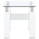 Dyer - 1-Shelf Rectangular Glass Top Table