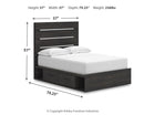 Hollivern - Panel Bed With Storage