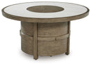 Rainier Ranch - Round Fire Pit Table - Beige
