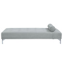 Quenti - Sofa Bed With Pillow - Gray Melange Velvet