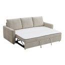 Leira - Sofa With Sleeper - Beige Linen