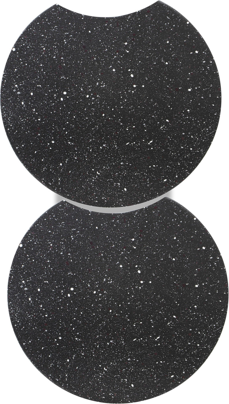 Dimple - 2 Piece Modular End Table - Terazzo Finish