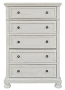 Robbinsdale - Five Drawer Chest - Antique White
