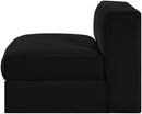 Rummi - Velvet Performance Fabric Upholstered Modular Armless Chair