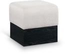 Havre - Ottoman / Stool With Black Base