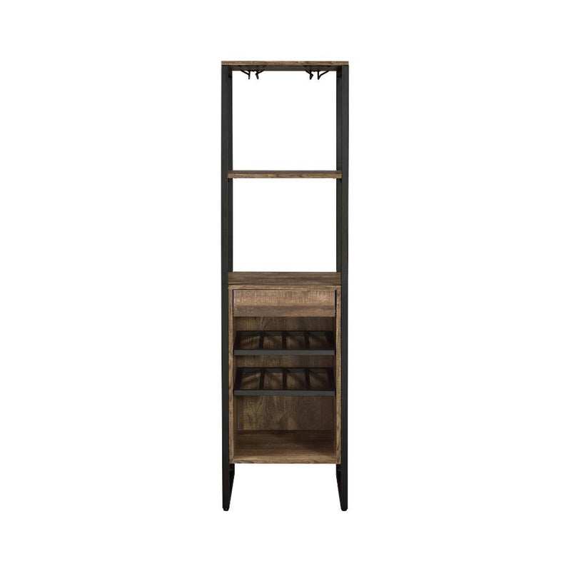 Narik - Wine Cabinet - Weathered Oak