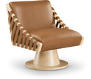 Millwin - Swivel Accent Chair With Natural Base