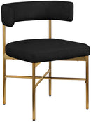 Rivage - Durable Dining Chair With Gold Frame (Set of 2)