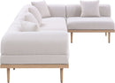 Laguna - 5 Piece 106.5" Upholstered Outdoor Patio Modular Sectional