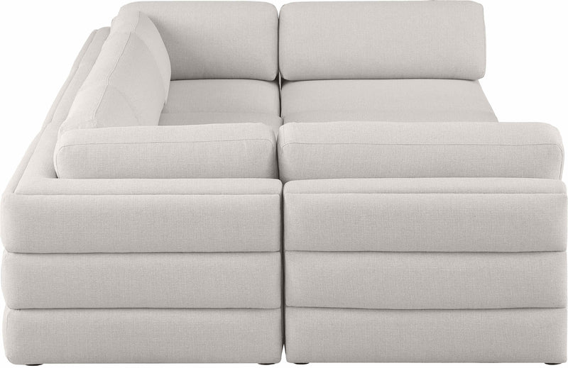 Beckham - Modular Sectional 6 Piece - Beige - Fabric