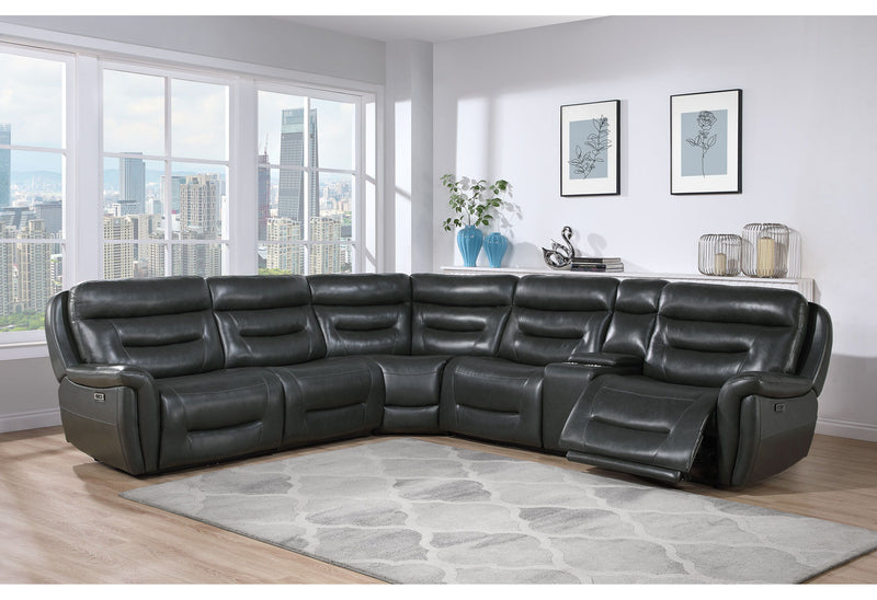 U8522 - Reclining Sectional - Blanche Charcoal