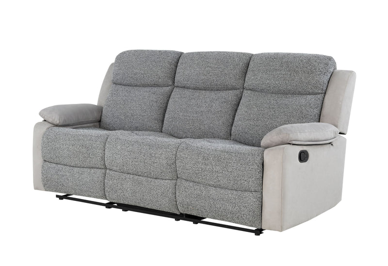 U6027 - Reclining Sofa - Dark Gray / Light Gray