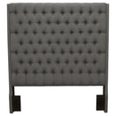 Camille - Upholstered Eastern King Panel Headboard - Gray