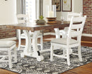Valebeck - Rectangular Dining Room Table - White / Brown