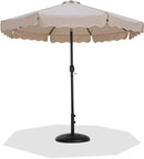 Amalfi - Patio Umbrella - Black Base / Black Pole