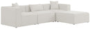 Cube - Linen 4 Piece Modular Sectional With Chaise