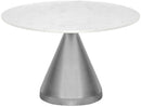 Emery - Marble/Stone Dining Table - White