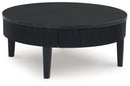 Marstream - Round Cocktail Table - Black