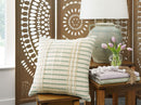 Rowton - Pillow (Set of 4) - White / Green