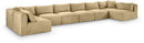 Shaggy - 8 Piece Modular U-Shaped Armless Sectional