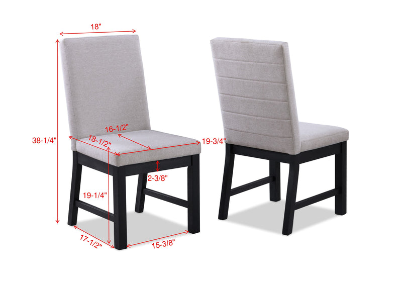 Pelham - Dining Chair (Set of 2) - Charcoal & Gray