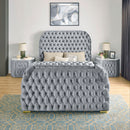 Natalia - Upholstered Bed With Decking Board Set