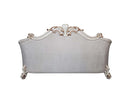 Vendome II - Sofa With 6 Pillows - Two Tone Ivory Fabric & Antique Pearl