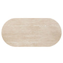 Leonardo - Dining Table - Travertine Top & Dark Oak