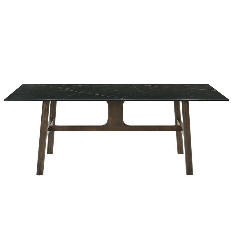 Destin - Dining Table - Sintered Stone & Walnut