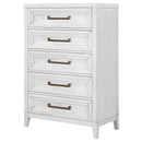 Marielle - 5-Drawer Bedroom Chest - Distressed White