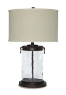 Tailynn - Glass Table Lamp  - Clear / Bronze Finish