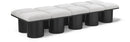 Pavilion - 10 Piece Modular Bench With Black Base