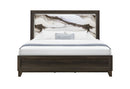 Harmony - Twin Bed With LED - Dark Brown