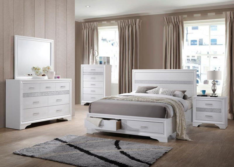 Miranda - Storage Wood Panel Bed